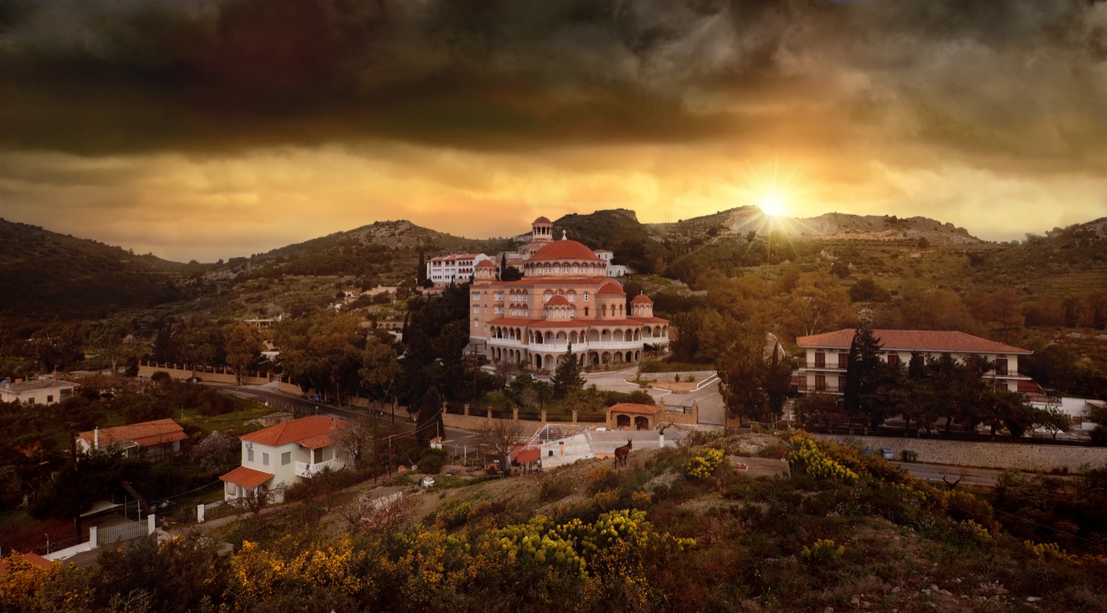 Agios Nektarios, late afternoon