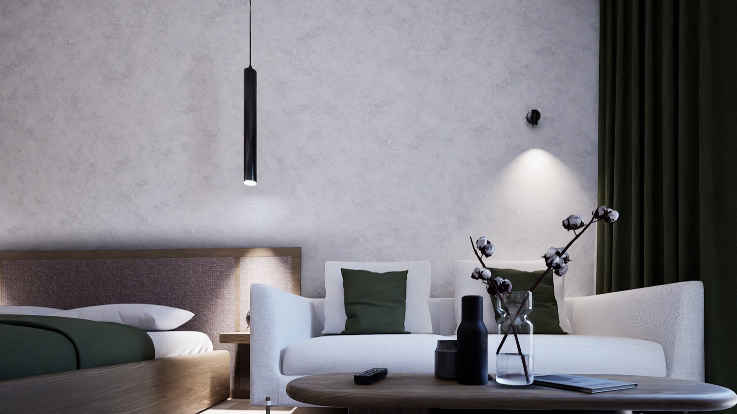 The sitting corner.
